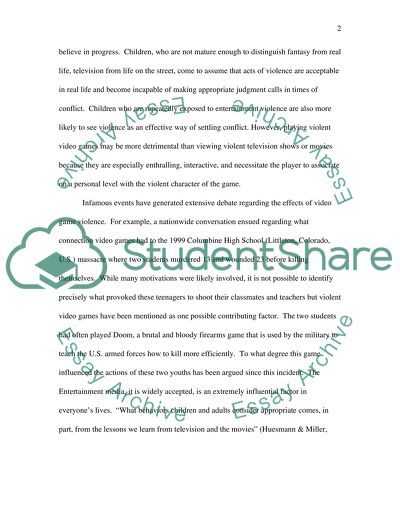 The Causes of Violent Acts in Society