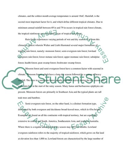 Tropical Forest versus Northeastern Forest
