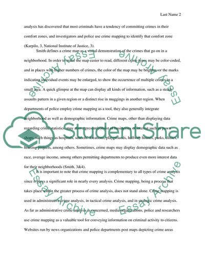 Geographic Information Systems of Crime