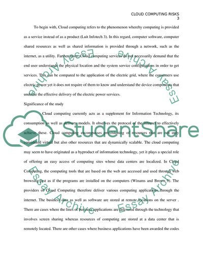 The Concept of Cloud Computing