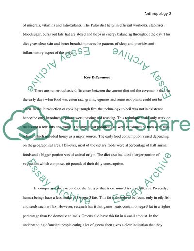 Paleolithic and Modern Diet