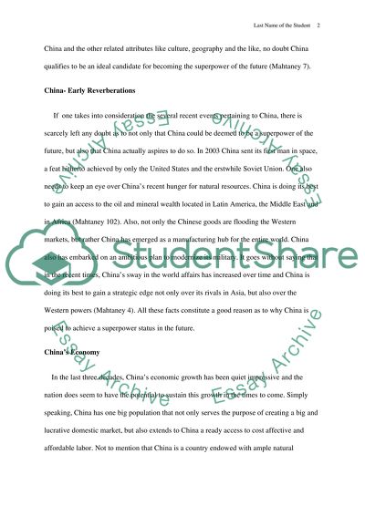 China Is Going to Become the Next Superpower