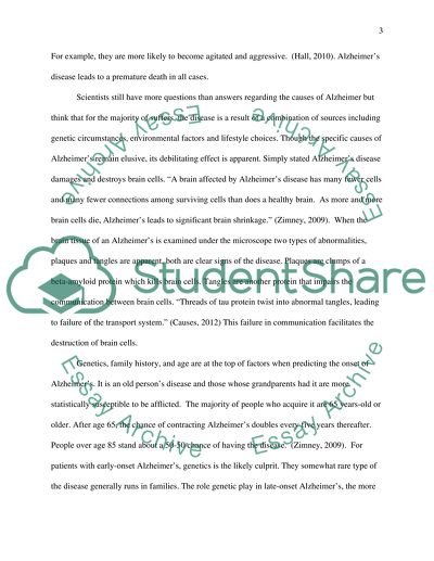 Alzheimers Disease Causes