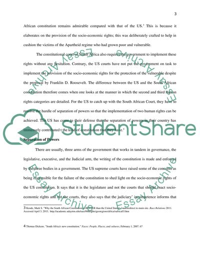 Why South African Constitution is better than the United States constitution