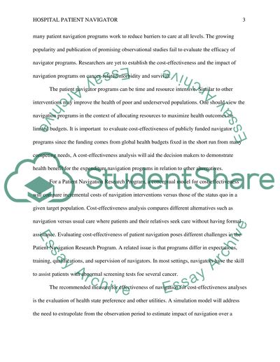 Hospital Patient Navigator