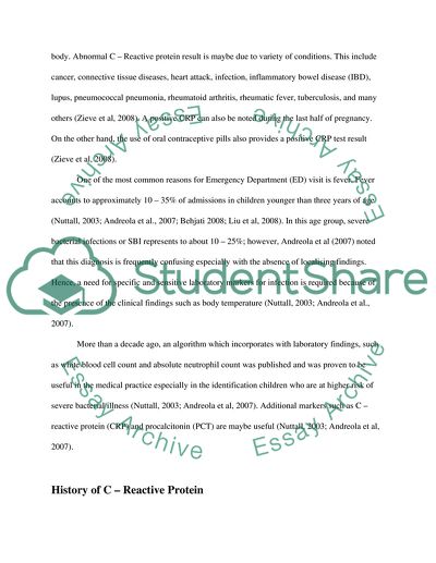 A Normal C Reactive Protein and Significant Bacterial Infection in Children with Fever