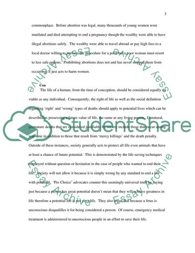 Should Abortion be Legalized