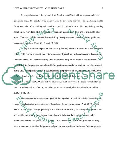 Governing Bodies and Administrators in the Overall Function of Governance