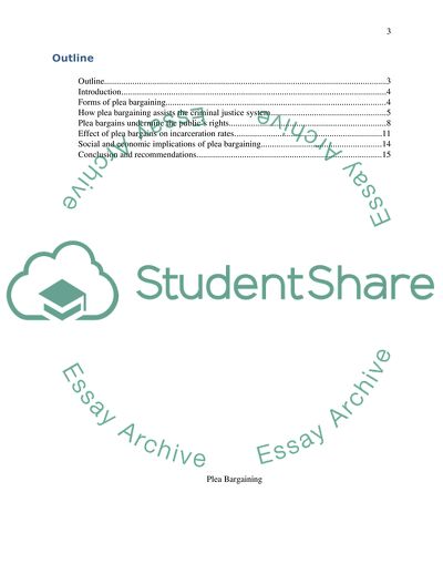 Plea Bargains and Their Effects on Society and the Court Systems