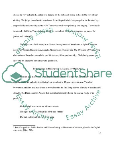 Poetics of Justice by Shakespeare