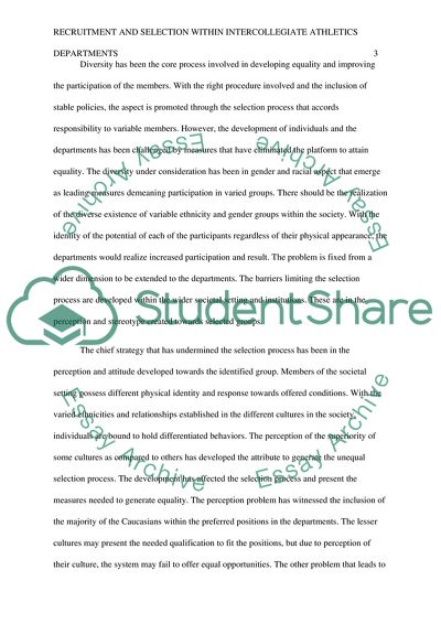 Recruitment and Selection Paper