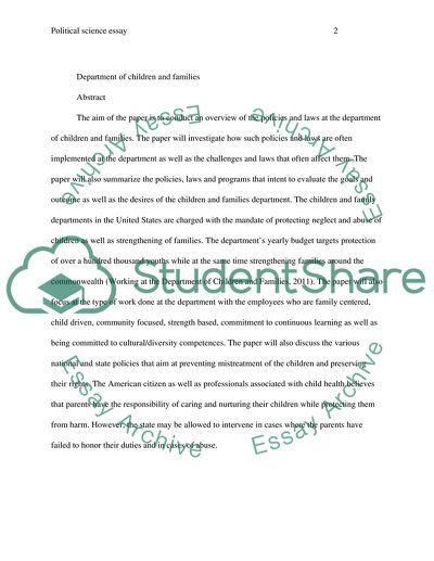 Department of Children and Families