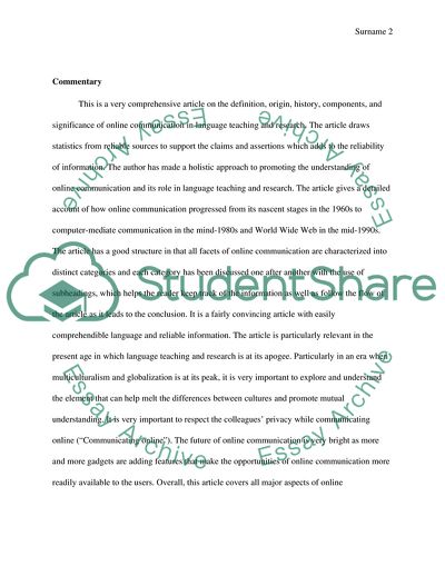 Significance of Online Communication