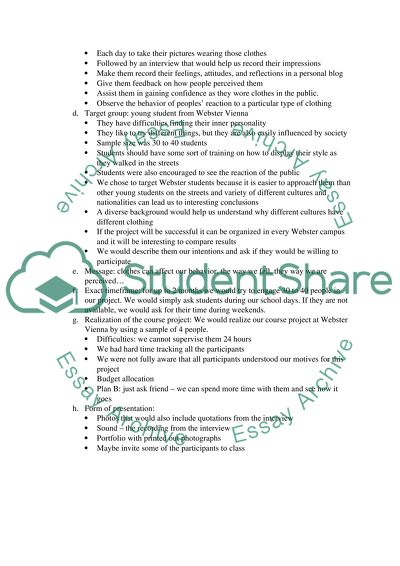 Project concept : Fashion