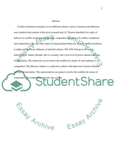 Conflict Resolution Techniques