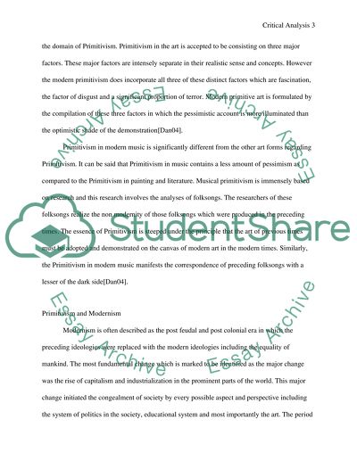 Primitivism and Exoticism