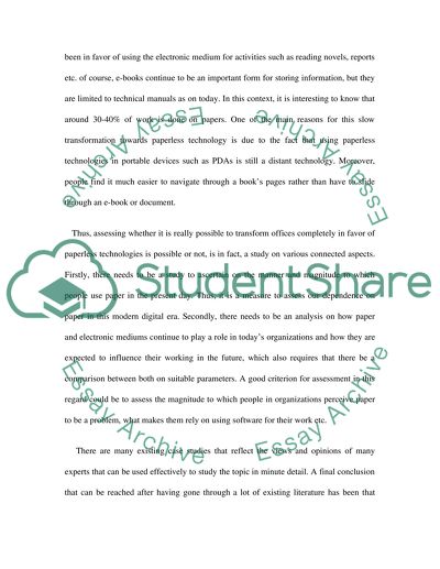 Will The Paperless Office Ever Become A Reality