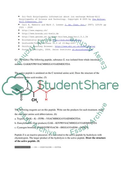 BIOCHEMISTRY ASSIGNMNET