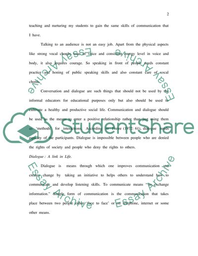 My Philosophy of Teaching -