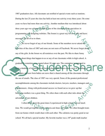 Through the Years - from High School to Adulthood