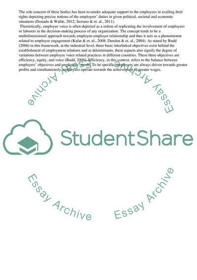 Factors Which Explain Variations in Employee Voice