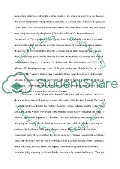 The Duty to Intervene in Conflicts Around the World