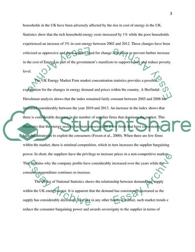 Analysis of the UK Energy Sector