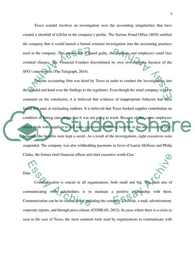 Tesco Scandal and Strategies to Help the Company Restore Its Image after the Scandal