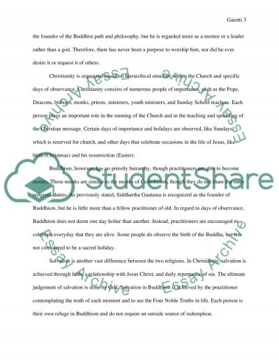 Research paper christianity buddhism