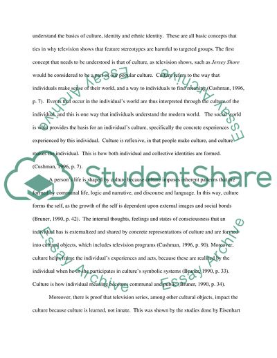 Cultural Representation of Italians in the Media