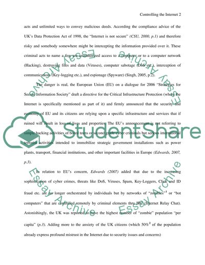 Controlling the Internet