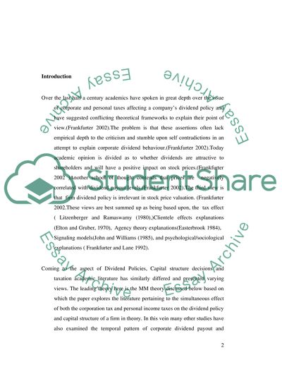 Capital Structure Decisions