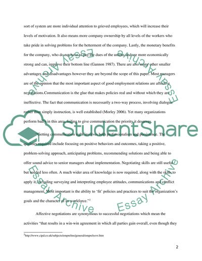 Critically Appraise the Employment Relations