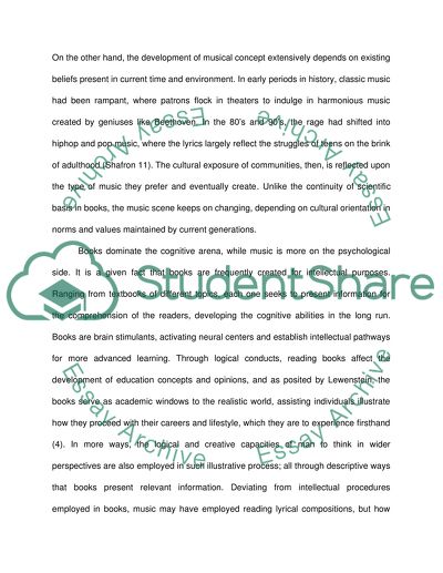 Books versus Music: Evaluation of Influential Concepts