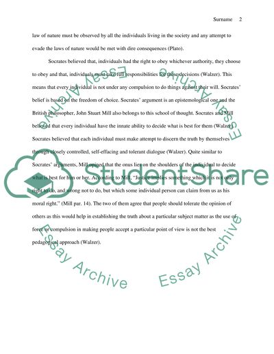 The responsibility of the individual to society