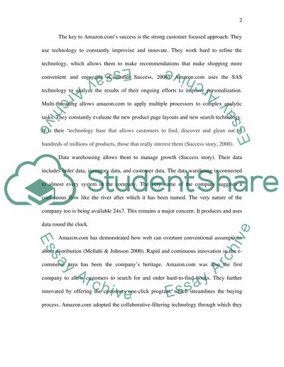 The E-Business Marketplace - Amazon