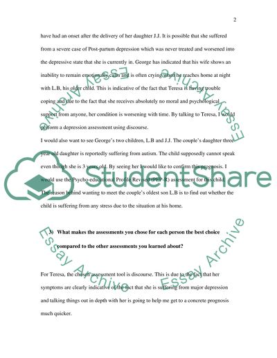 What Types of Informal Assessments Might You Use to Help George and His Family