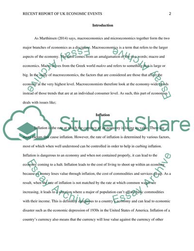 Economic Events: Macroeconomics and Microeconomics