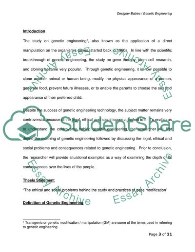Ethical and Social Problems Attached With Genetic Engineering