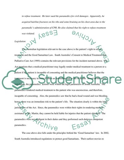 Legal and Ethical Aspects of Paramedic Practice