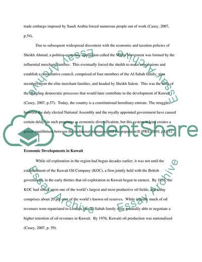 Kuwait and the Global Economy