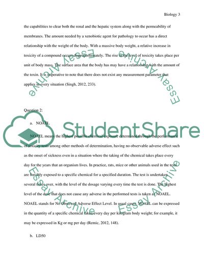 Questions concerning Biology