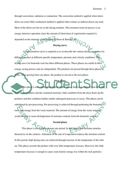 Bentonite Processing