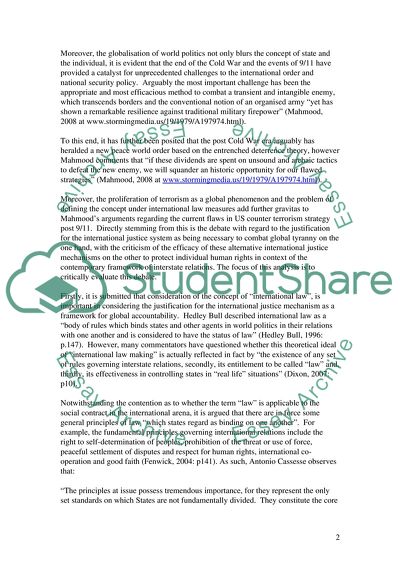 The Character of Inter-State Relations