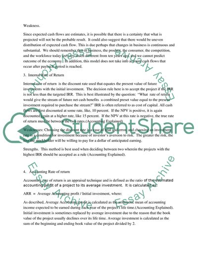 Terms in Strategic Planning and Capital Budgeting