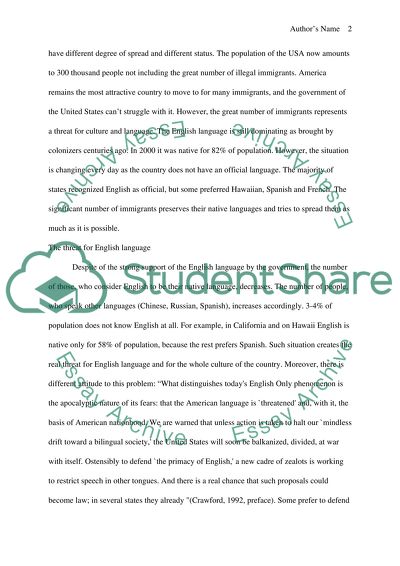 Multilingualism or English Only