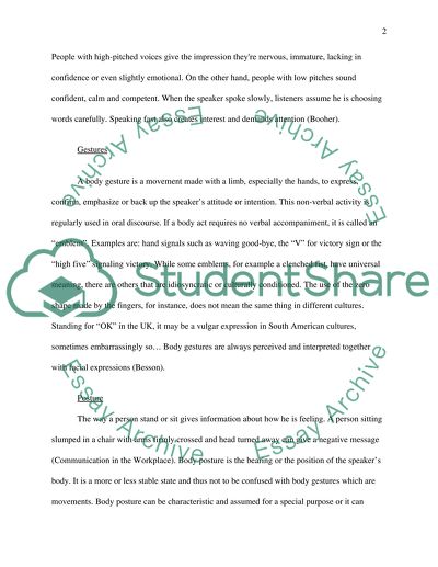 Non Verbal Communication