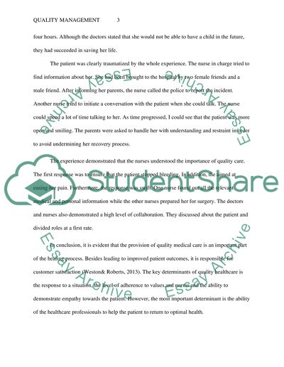 Provision of Quality Medical Care