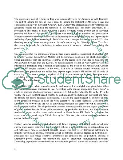 The Specter of Terrorism