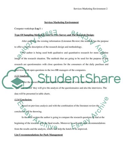 Services Marketing Environment
